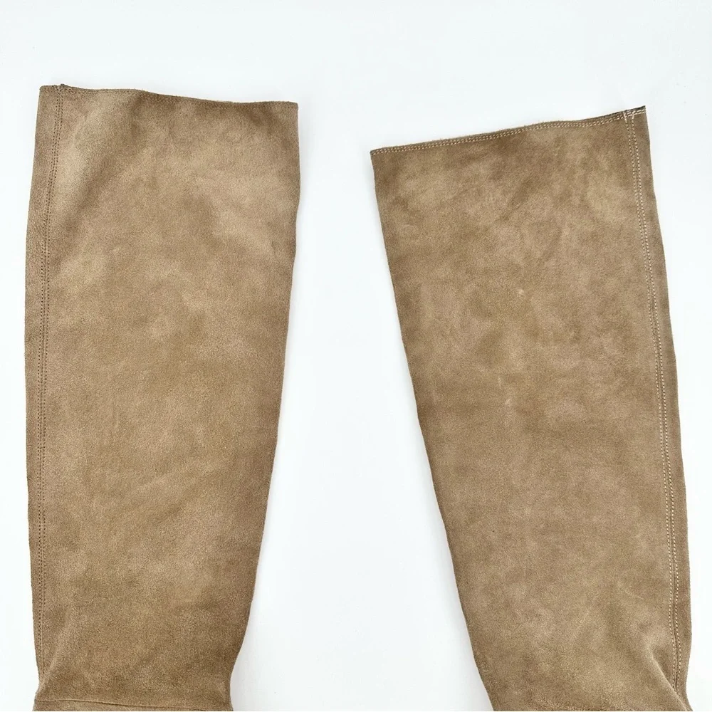 Zara Suede Tall Over the Knee Boots